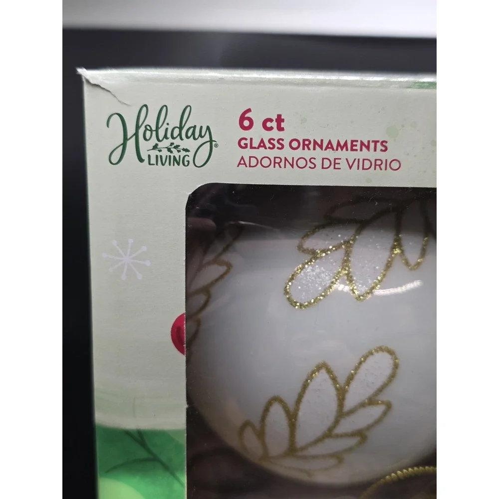 Holiday Living 6 -Pack Multiple colors/finishes Ball